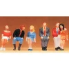 Preiser 65306 O Seated Passenger Figures (Set of 6) - Your Source for Gaming Essentials* Clearance
