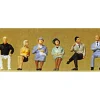 Preiser 68209 O Seated Passengers Figures (Set of 6) - Your Source for Gaming Essentials* Clearance