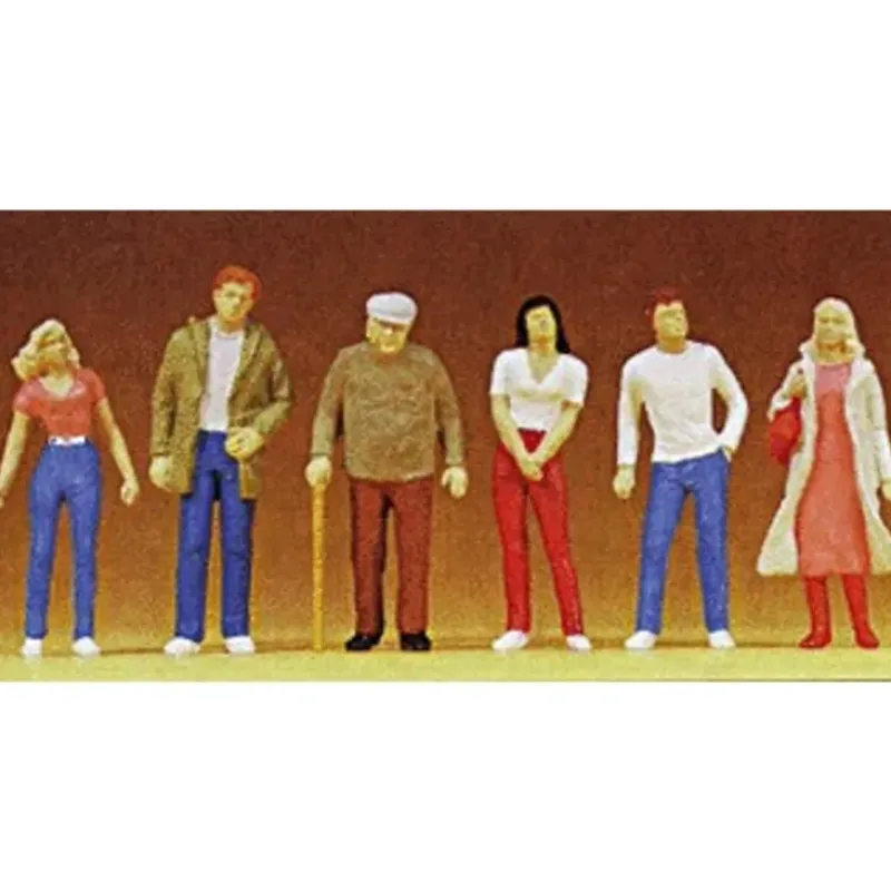 Preiser 68203 O Standing People Figures (Set of 6) - Your Source for Gaming Essentials* Discount