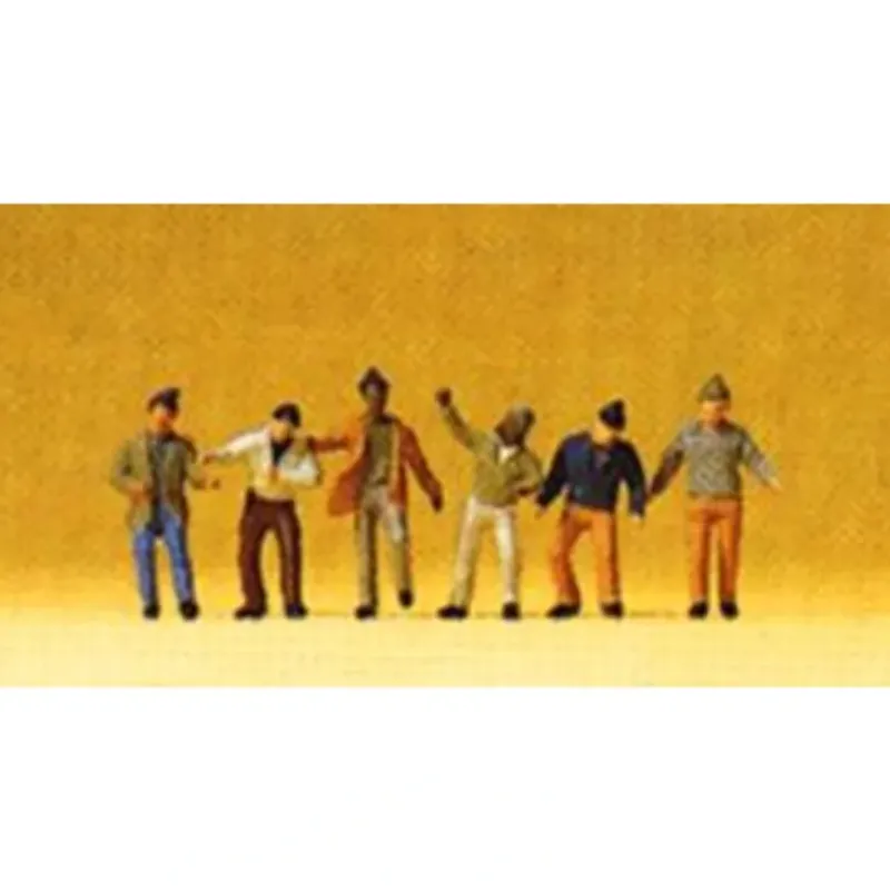 Preiser 80908 Z Dock/Warehouse Workers Figures (Set of 6) - Your Source for Gaming Essentials*