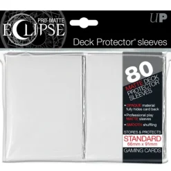 Cards-Pro-Matte Eclipse Standard Deck Protector Sleeves: White (80) - Your Source for Gaming Essentials