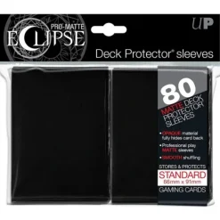 Cards-Pro-Matte Eclipse Standard Deck Protector Sleeves: Black (80ct) - Your Source for Gaming Essentials