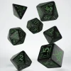 Dice>Q-Workshop Call of Cthulhu Dice Set Black with Green Etches (7 Piece Set) - Your Source for Gaming Essentials