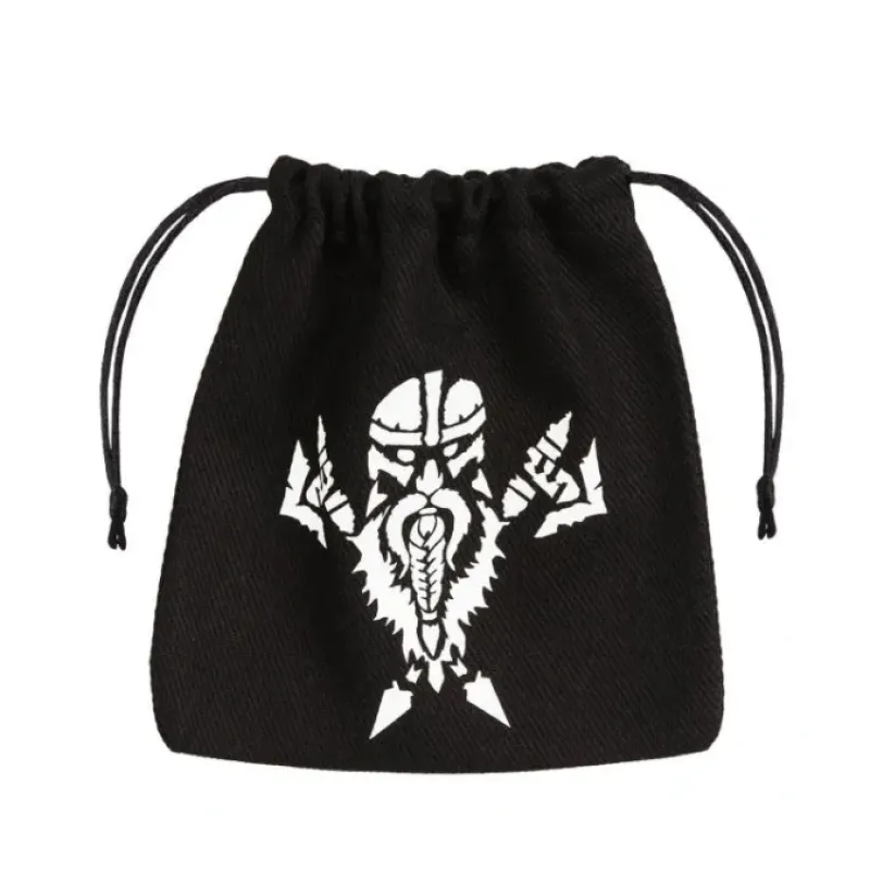 Dice>Q-Workshop Dice Bag - Dwarven Black - Your Source for Gaming Essentials