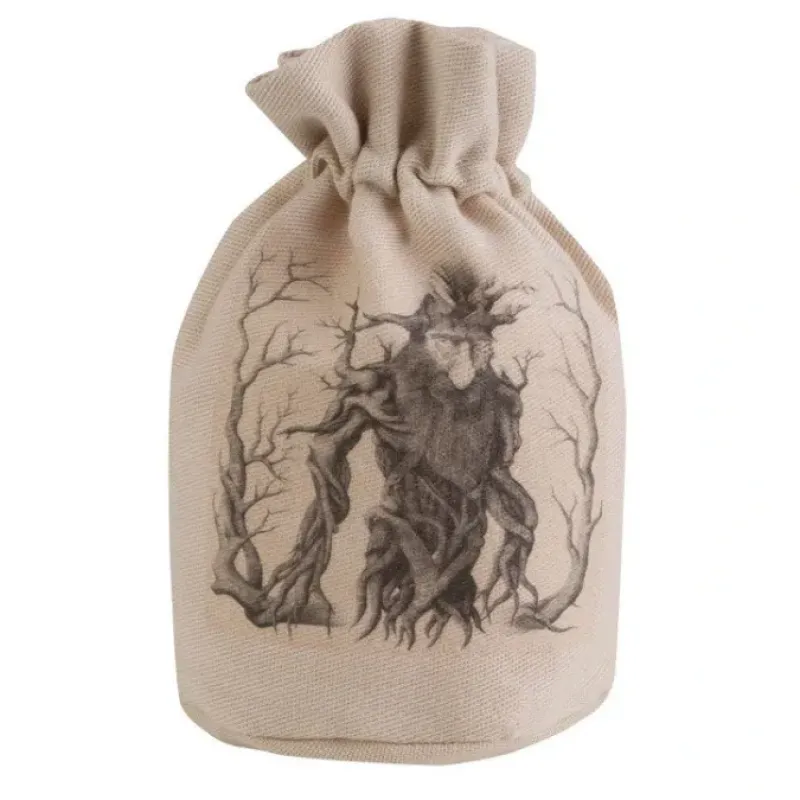 Dice>Q-Workshop Forest Dice Bag - Beige with Black - Your Source for Gaming Essentials