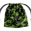 Dice>Q-Workshop Fullprint Forest Dice Bag - Black with Green - Your Source for Gaming Essentials
