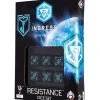 Dice>Q-Workshop Ingress Set of 6 D6 Dice Set: Resistance - Your Source for Gaming Essentials