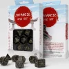 Dice>Q-Workshop Japanese Dice Set: Deep Night Firefly (7-Piece Polyhedral Set) - Your Source for Gaming Essentials