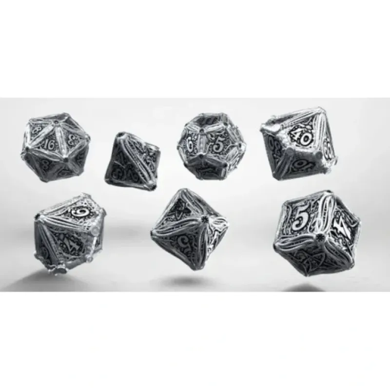 Dice>Q-Workshop Metal Dice Set - Call of Cthulhu (7 Pieces) - Your Source for Gaming Essentials