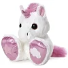 Toys-Rainbow Taddle Toes 10" Aurora Plush Pink and White Unicorn - Your Source for Gaming Essentials