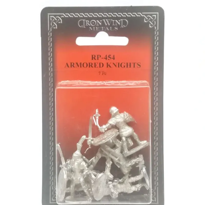 Ral Partha Armored Knights (7 Pieces) #RP-454 Unpainted Metal Miniature Figures - Your Source for Gaming Essentials Fashion
