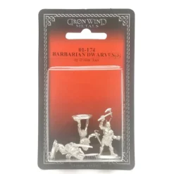 Tabletop Miniatures>Ral Partha Barbarian Dwarves (3 Pieces) #01-174 Unpainted Fantasy Metal Figure - Your Source for Gaming Essentials