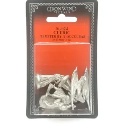 Tabletop Miniatures>Ral Partha Cleric Tempted By Three Succubae #01-024 Unpainted RPG Metal Figure - Your Source for Gaming Essentials