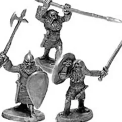 Tabletop Miniatures>Ral Partha Dwarf Dragon Fighters (3 Pieces) #01-182 Unpainted RPG Metal Figure - Your Source for Gaming Essentials