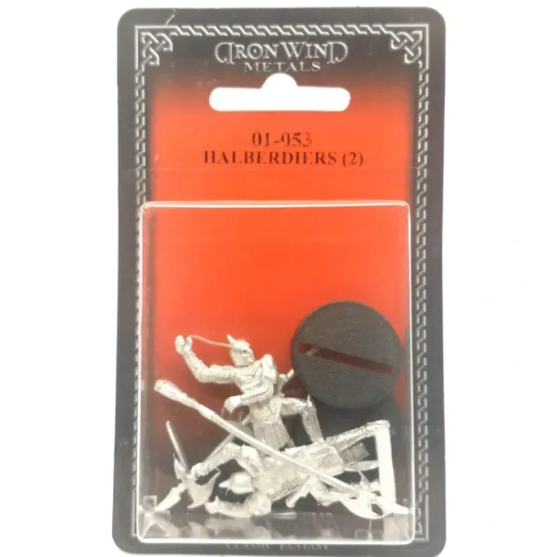 Tabletop Miniatures>Ral Partha Halberdiers (2 Pieces) #01-053 Unpainted Classic Fantasy Metal Figure - Your Source for Gaming Essentials