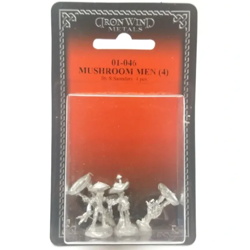 Tabletop Miniatures>Ral Partha Mushroom Men (4 Pieces) 01-046 Unpainted Classic Fantasy Metal Figure - Your Source for Gaming Essentials