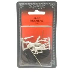 Tabletop Miniatures>Ral Partha Pikemen (2 Pieces) #01-052 Unpainted Classic Fantasy RPG Metal Figure - Your Source for Gaming Essentials