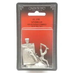 Tabletop Miniatures>Ral Partha Sinbad on Flying Carpet 01-190 Unpainted Classic Fantasy Metal Figure - Your Source for Gaming Essentials