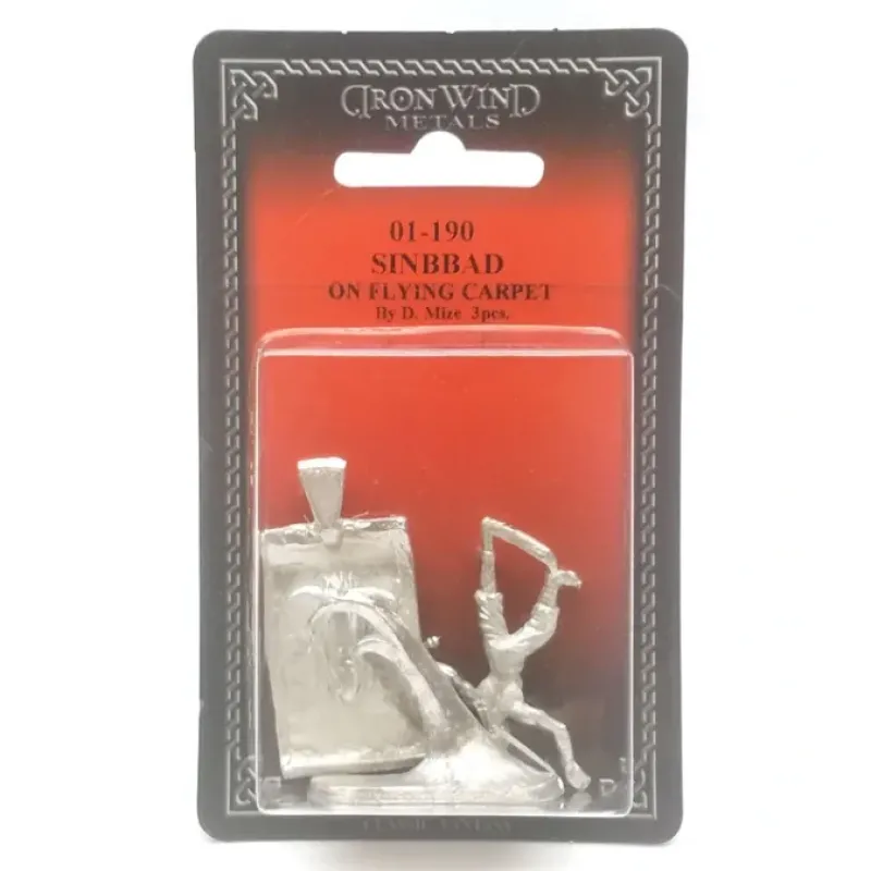 Tabletop Miniatures>Ral Partha Sinbad on Flying Carpet 01-190 Unpainted Classic Fantasy Metal Figure - Your Source for Gaming Essentials