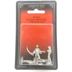 Tabletop Miniatures>Ral Partha Slave Master and Three Slaves #01-015 Unpainted Fantasy Metal Figure - Your Source for Gaming Essentials
