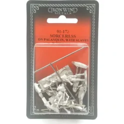 Tabletop Miniatures>Ral Partha Sorceress on Palanquin and 4 Slave Bearers 01-173 Unpainted Metal - Your Source for Gaming Essentials