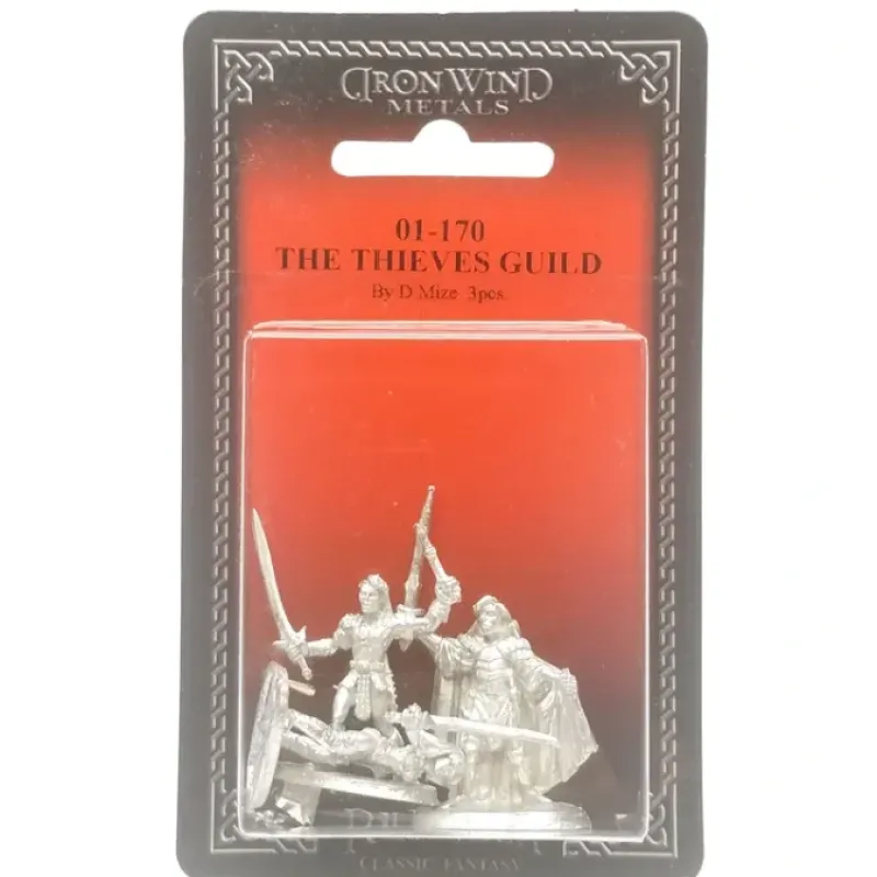Tabletop Miniatures>Ral Partha Thieves Guild, Guild Master and 2 Associates #01-170 Unpainted Metals - Your Source for Gaming Essentials