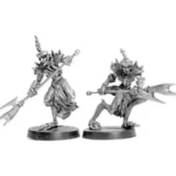 Rapataurs Elf/Lizardmen (2) #01-237 Classic Ral Partha Fantasy RPG Metal Figure - Your Source for Gaming Essentials Outlet