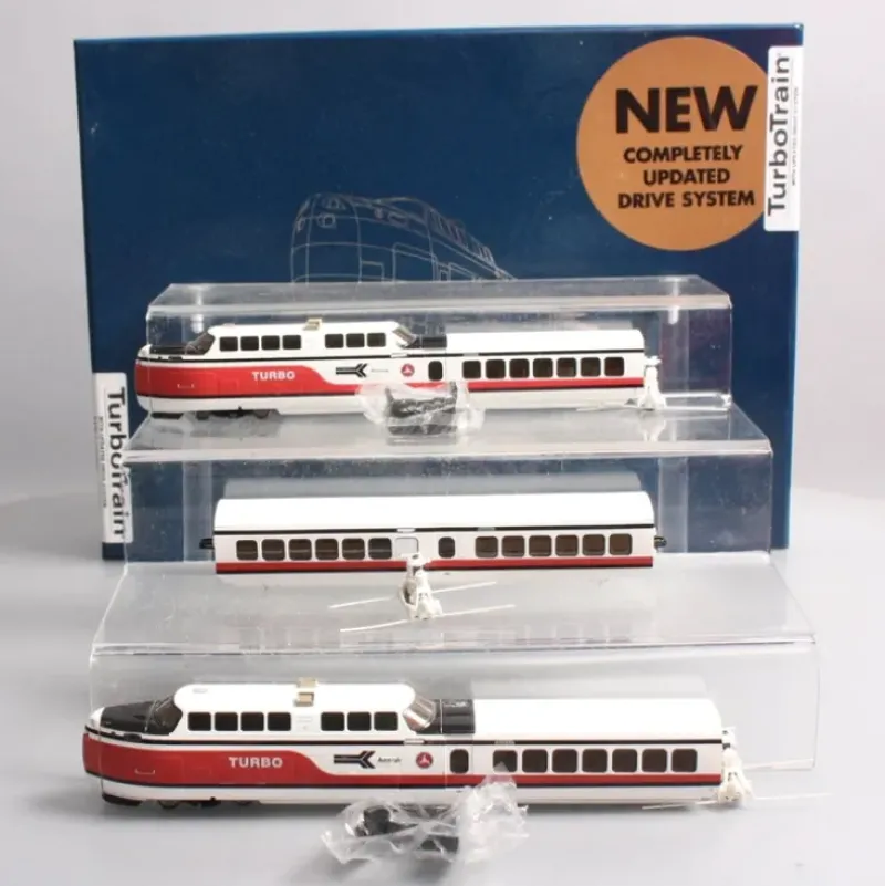Rapido Trains 201003 HO Amtrak TurboTrain 3-Car Passenger Train-Only Set w/ DCC - Your Source for Gaming Essentials* Sale