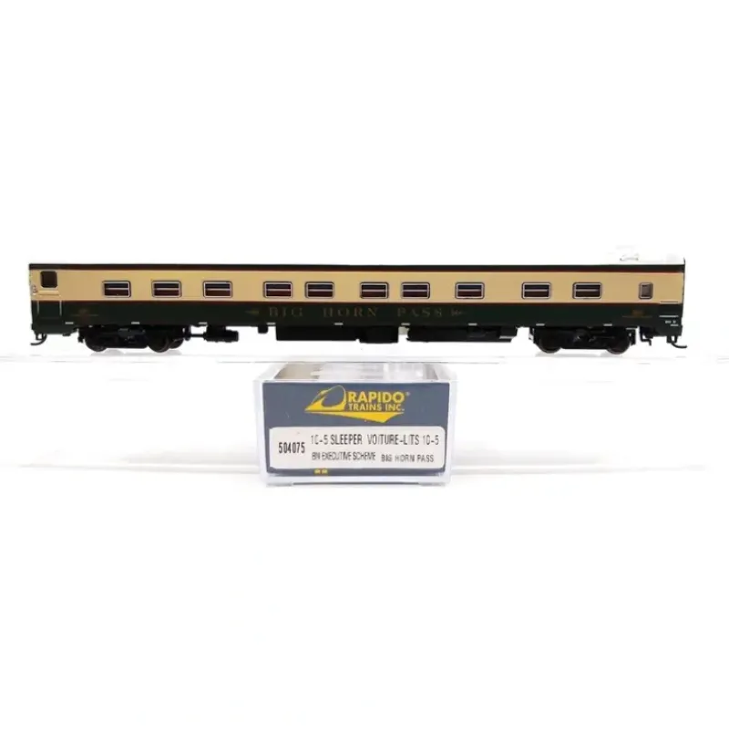 Rapido Trains 504075 N Burlington Northern 10-5 Sleeper Big Horn Pass - Your Source for Gaming Essentials* Clearance