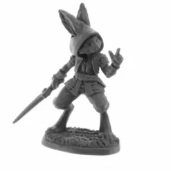 Tabletop Miniatures>Rask, Male Harefolk #30052 Reaper Legends: Bones USA Unpainted Plastic Miniature - Your Source for Gaming Essentials