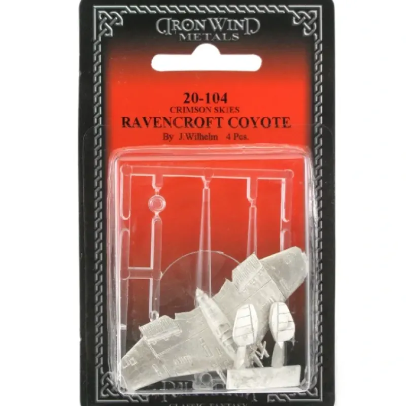Tabletop Miniatures>Ravencroft Coyote #20-104 Crimson Skies RPG Metal Ral Partha Figure - Your Source for Gaming Essentials