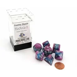 Dice>Reality Shard Dice 7 Piece Polyhedral DnD Dice Set - Thought - Your Source for Gaming Essentials