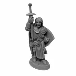 Tabletop Miniatures>Reaper Dungeon Dwellers Sir Danarel the Holy #07076 Bones USA Unpainted Plastic - Your Source for Gaming Essentials