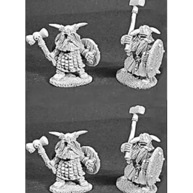 Tabletop Miniatures>Reaper Miniatures 4 Dwarven Warriors 06044 Dark Heaven Army Pack Unpainted Mini - Your Source for Gaming Essentials