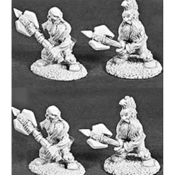 Tabletop Miniatures>Reaper Miniatures 4 Dwarven Fanatics 06045 Dark Heaven Army Pack Unpainted Mini - Your Source for Gaming Essentials
