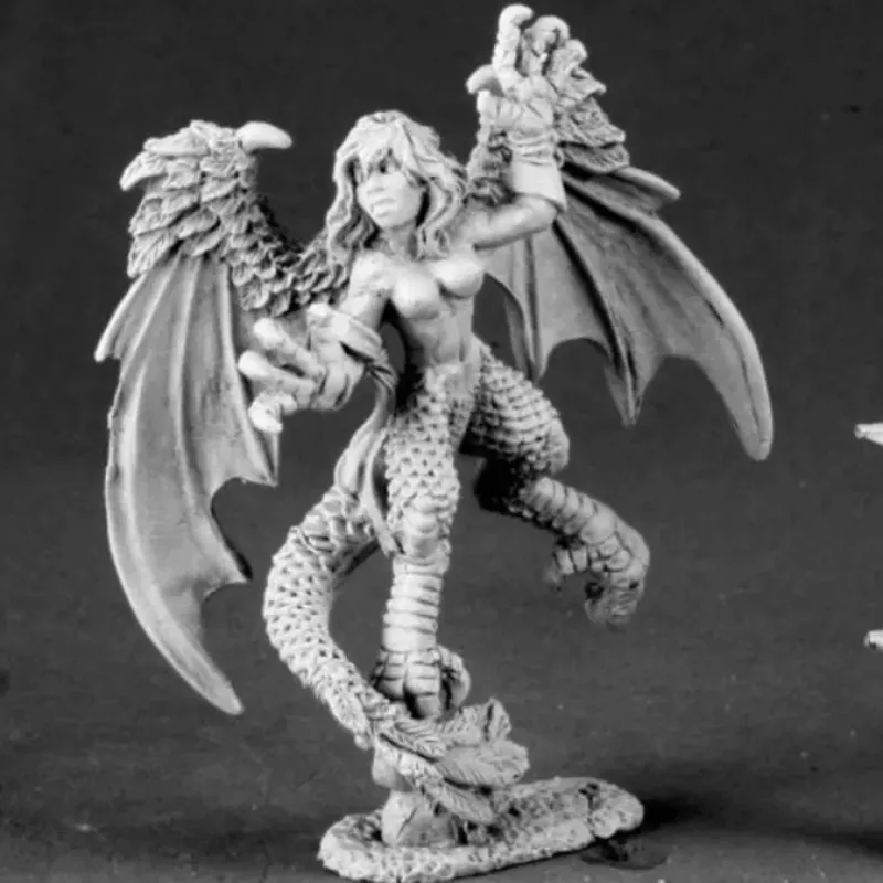 Tabletop Miniatures>Reaper Miniatures Aello, Harpy #03480 Dark Heaven Legends Unpainted Metal Figure - Your Source for Gaming Essentials