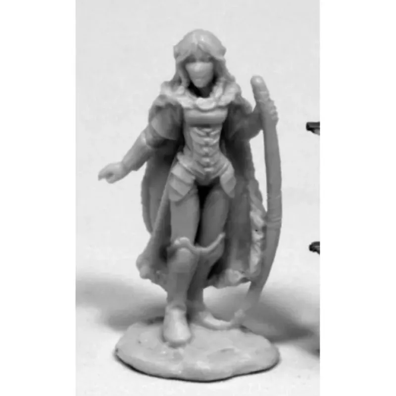 Tabletop Miniatures>Reaper Miniatures Aeris, Female Elf Ranger #77405 Bones Unpainted Plastic Figure - Your Source for Gaming Essentials