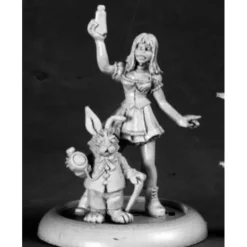 Tabletop Miniatures>Reaper Miniatures Alice And White Rabbit #50209 Chronoscope D&D RPG Mini Figure - Your Source for Gaming Essentials