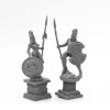 Tabletop Miniatures>Reaper Miniatures Amazon and Spartan Living Statues (Bronze) #44126 Bones Black - Your Source for Gaming Essentials