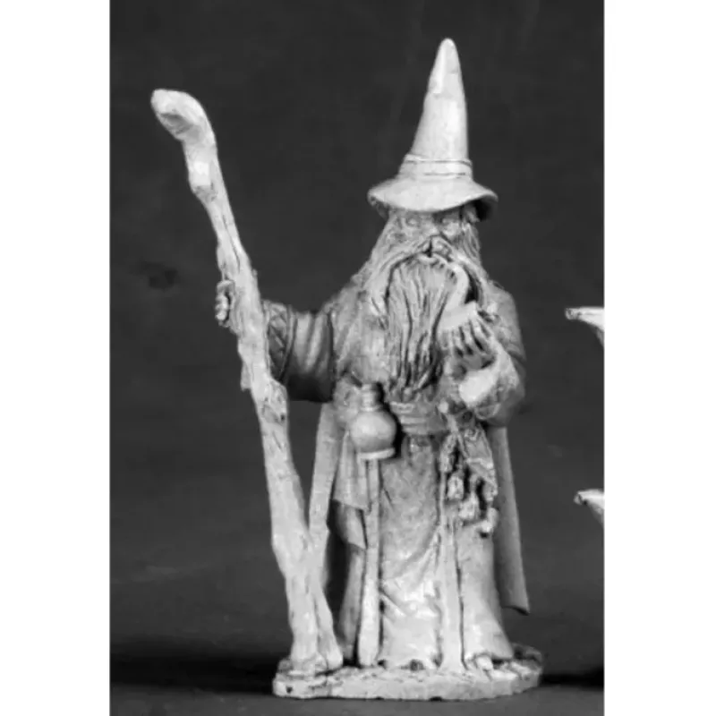 Tabletop Miniatures>Reaper Miniatures Andallin Bonnerstock Wizard 03545 Dark Heaven Unpainted Metal - Your Source for Gaming Essentials