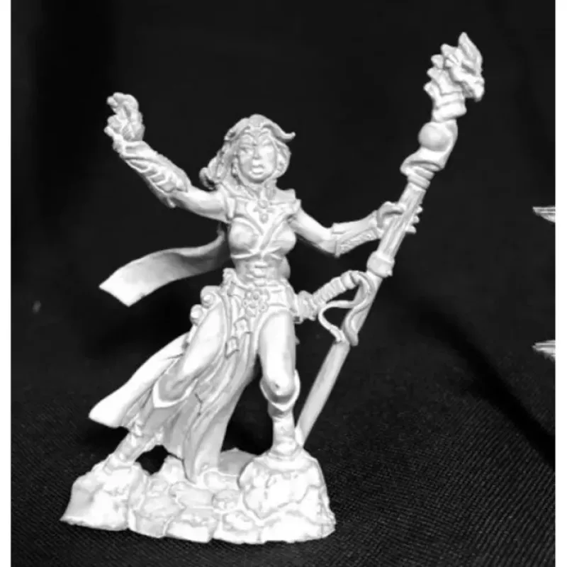 Tabletop Miniatures>Reaper Miniatures Andriessa Female Wizard #03734 Dark Heaven Legends Unpainted - Your Source for Gaming Essentials