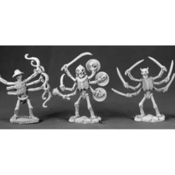 Tabletop Miniatures>Reaper Miniatures Arachno Assassins (3 Pcs) #03481 Dark Heaven Unpainted Metal - Your Source for Gaming Essentials