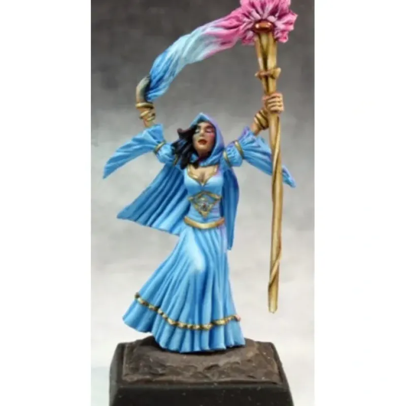 Tabletop Miniatures>Reaper Miniatures Arcanamirim Wizard #60135 Pathfinder Miniatures Unpainted Mini - Your Source for Gaming Essentials