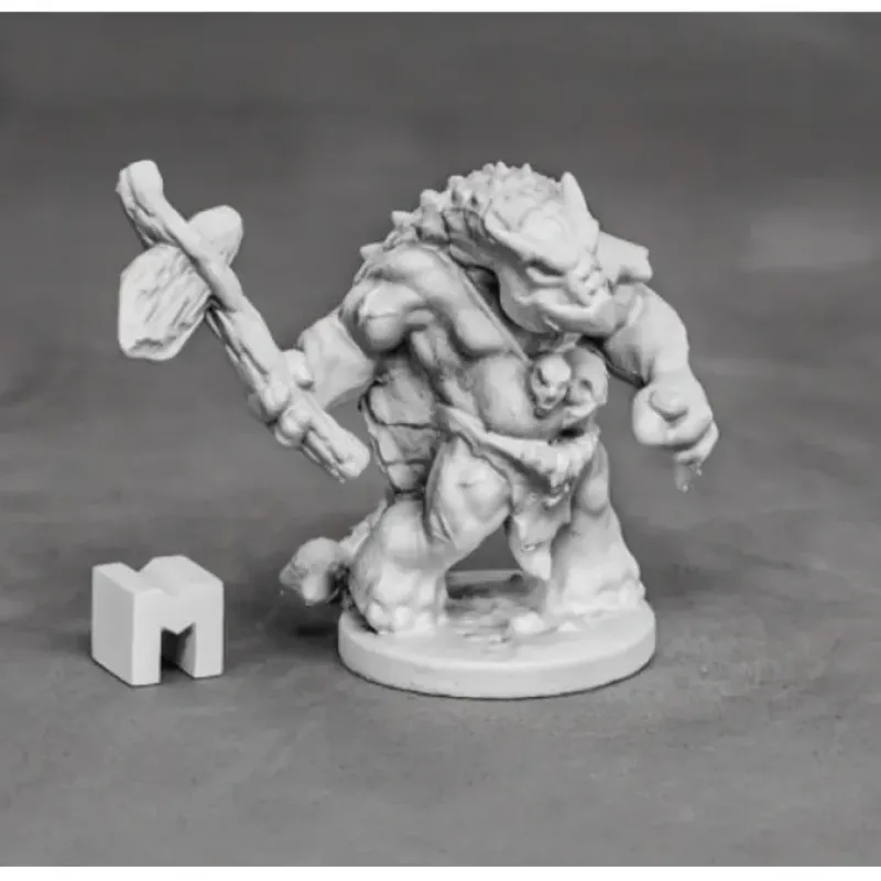 Tabletop Miniatures>Reaper Miniatures Armorback Barbarian (Ankylosaurus) #03876 Unpainted Metal Mini - Your Source for Gaming Essentials