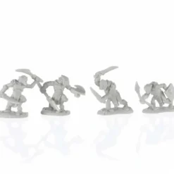 Tabletop Miniatures>Reaper Miniatures Armored Goblin Warriors (4) #77679 Unpainted Plastic Bones Mini Figure - Your Source for Gaming Essentials