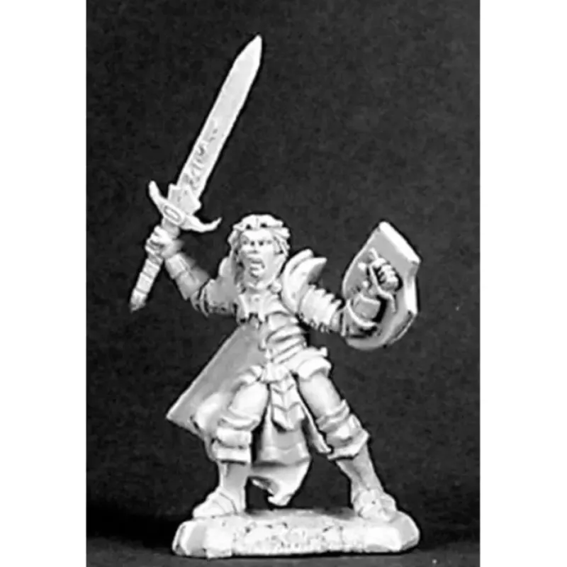Tabletop Miniatures>Reaper Miniatures Auberus, Half Elf Warrior #03232 Dark Heaven Unpainted Metal - Your Source for Gaming Essentials