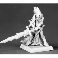 Tabletop Miniatures>Reaper Miniatures Avrix Dirthe, Dark Elf Champion 14594 Darkreach Unpainted Mini - Your Source for Gaming Essentials