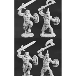 Tabletop Miniatures>Reaper Miniatures Barbarians 4 Pcs 06037 Dark Heaven Army Packs Unpainted Metal - Your Source for Gaming Essentials
