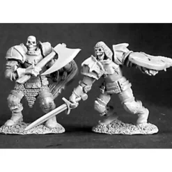 Tabletop Miniatures>Reaper Miniatures Barrow Warden (2 Pieces) #03220 Dark Heaven Unpainted Metal - Your Source for Gaming Essentials