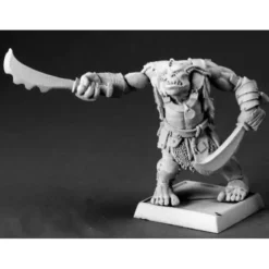 Tabletop Miniatures>Reaper Miniatures Black Orc Warbringer #14643 Kargir Unpainted RPG Mini Figure - Your Source for Gaming Essentials
